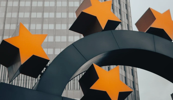 Euro logo in Frankfurt