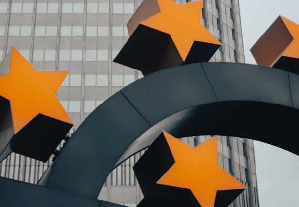 Euro logo in Frankfurt