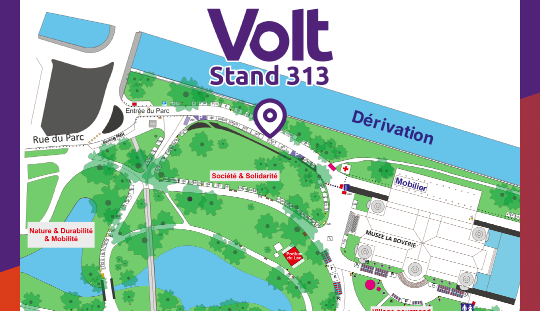 Retrouvez le stand 313 de Volt