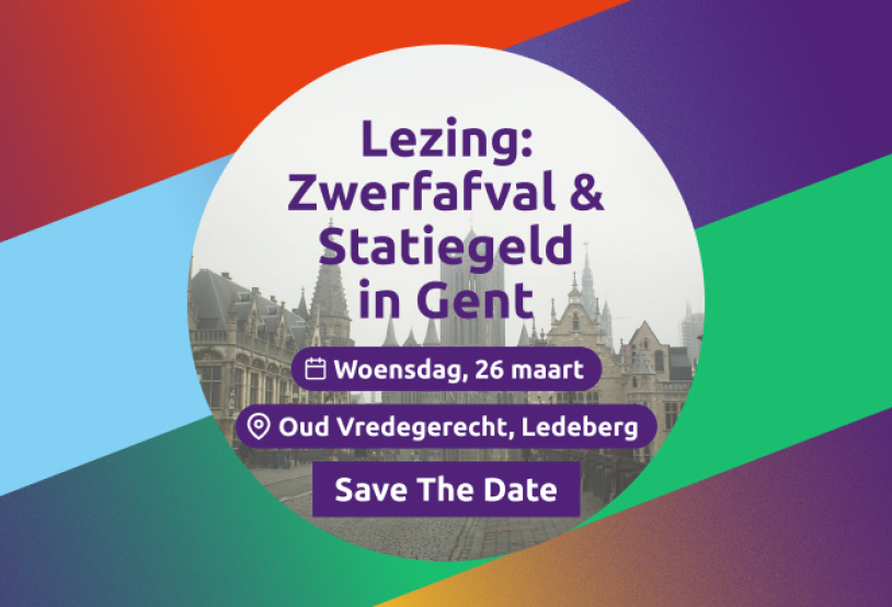 Lezing: Zwerfafval & statiegeld in Gent. Woensdag 26 maart, Oud Vredegerecht Ledeberg